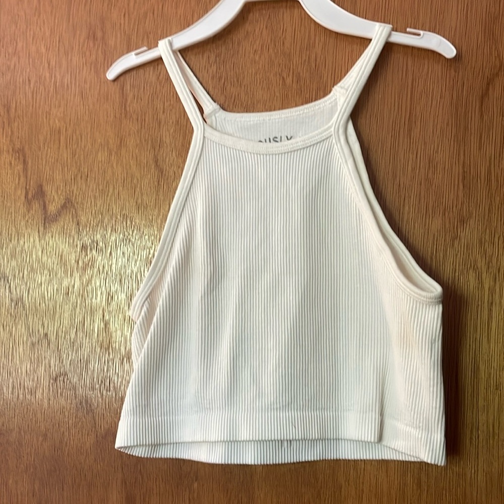 white tank top